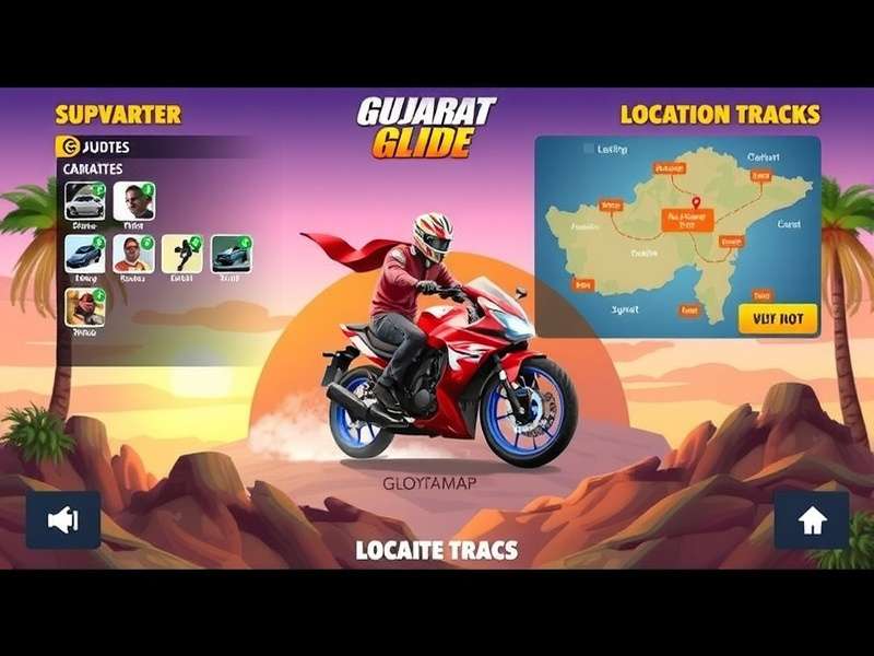 Character Selection in Gujarat Glory Glide Gujarat Glory Glide character selection screen