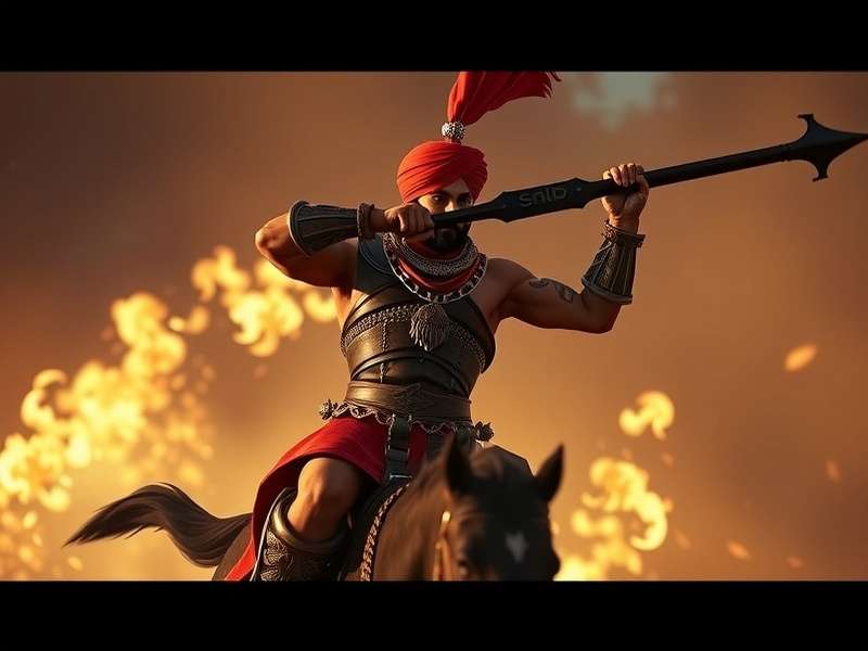 Mace Dominator Sikh Gameplay Mace Dominator Sikh gameplay screenshot showing warrior in action