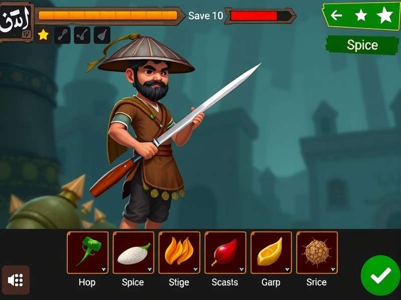 Strategic Spice Management in Biryani Tenacious Combatant Biryani Tenacious Combatant spice selection interface