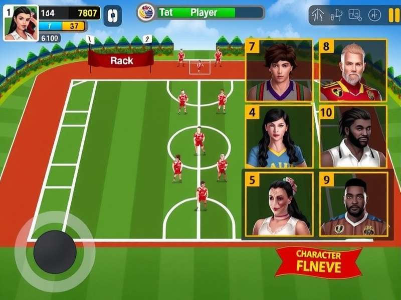 Team Formations in Rapid Volley Gladiators Strategic formation diagram showing player positioning in Rapid Volley Gladiators