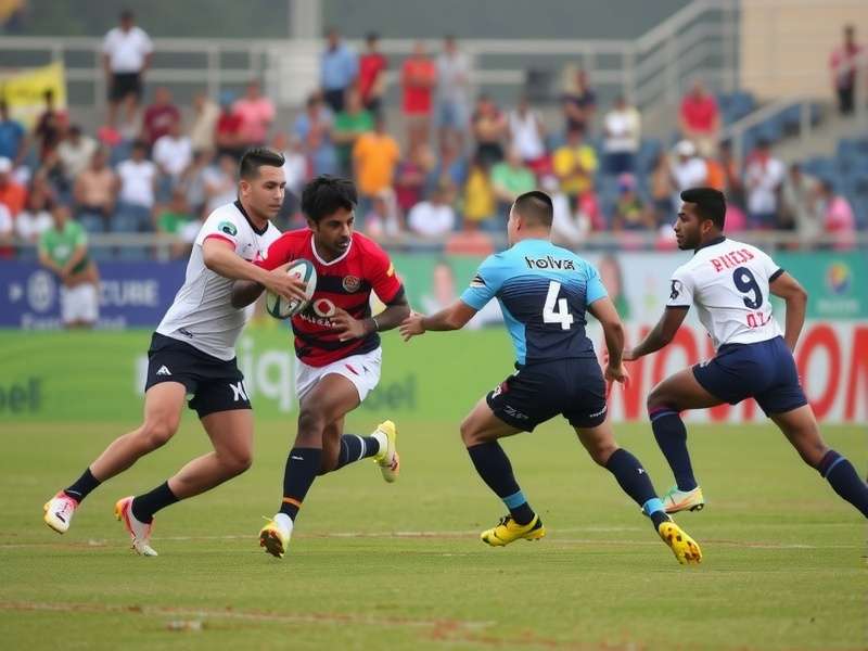 Teams competing in Rugby Sevens India Tournament