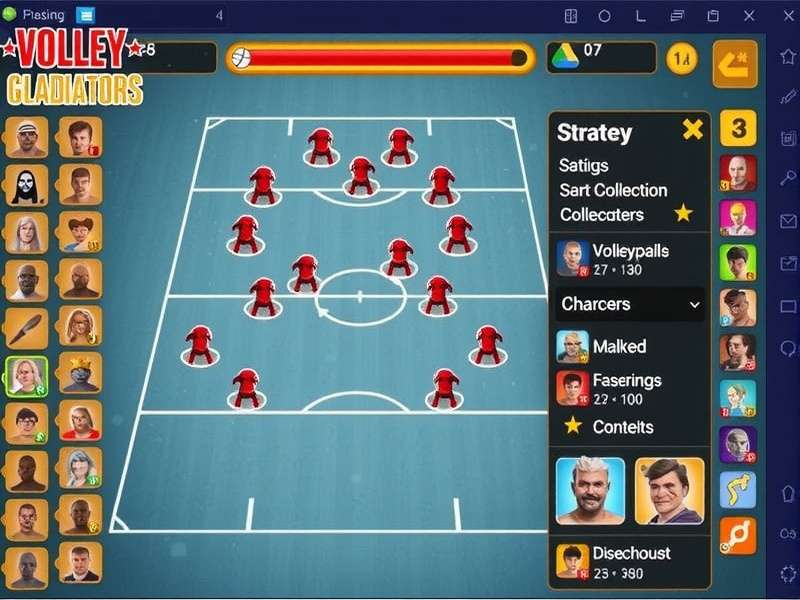 Rapid Volley Gladiators Gameplay Rapid Volley Gladiators gameplay screenshot showing intense volleyball action