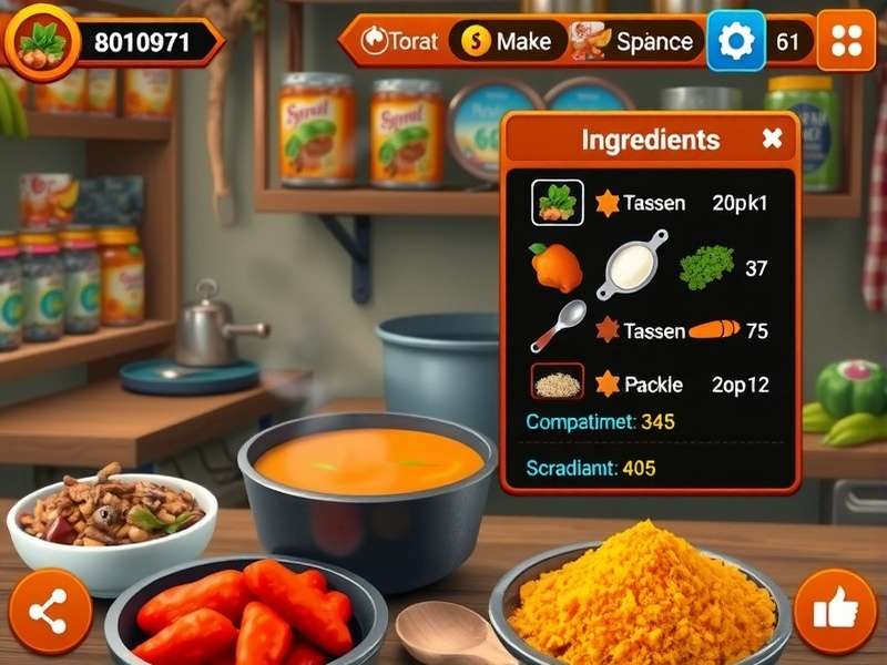 Hot Curry Expedition Gameplay - Cooking Interface Hot Curry Expedition gameplay screenshot showing colorful curry preparation