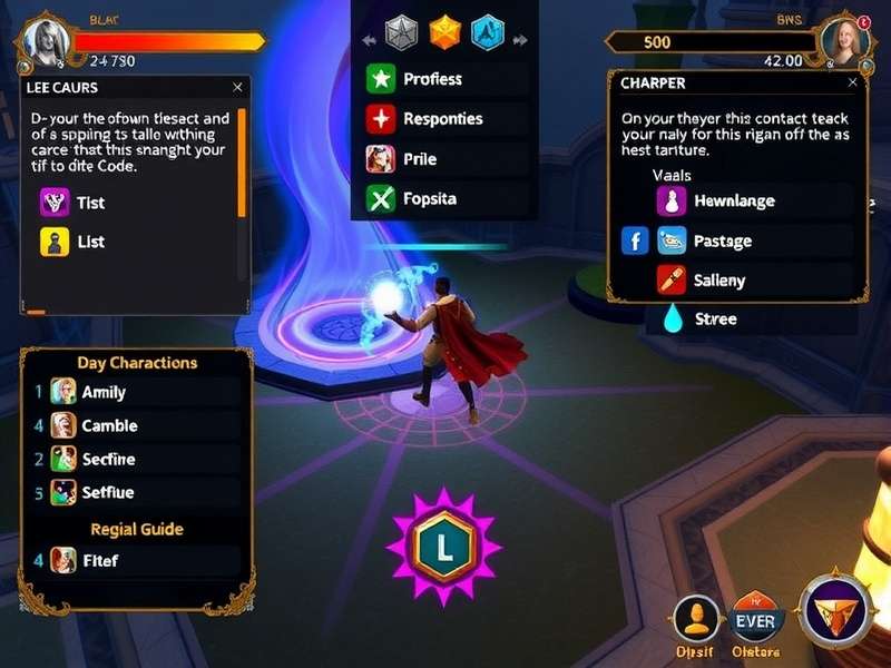 Luminous Warlock Ace Magical Combat Luminous Warlock Ace gameplay screenshot showing magical combat