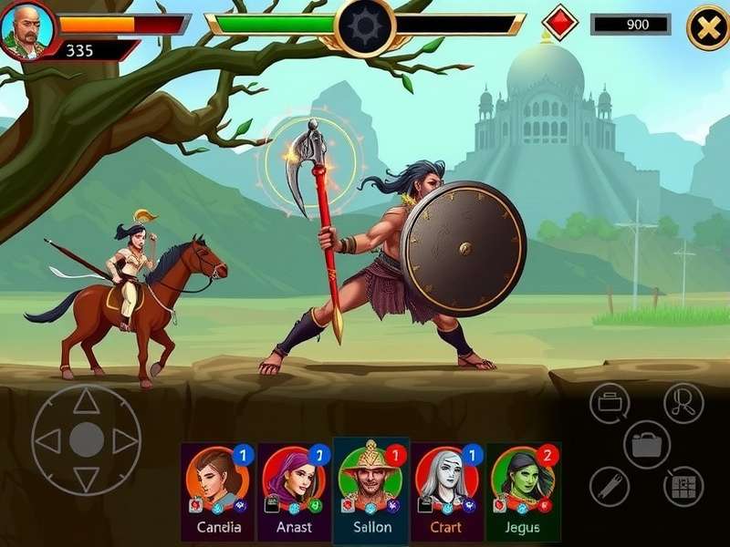India Warrior Fury - Intense Warrior Combat India Warrior Fury gameplay screenshot showing warrior combat