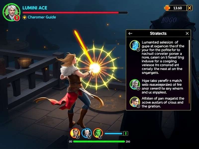 Luminous Warlock Ace Character Classes Luminous Warlock Ace character selection screen