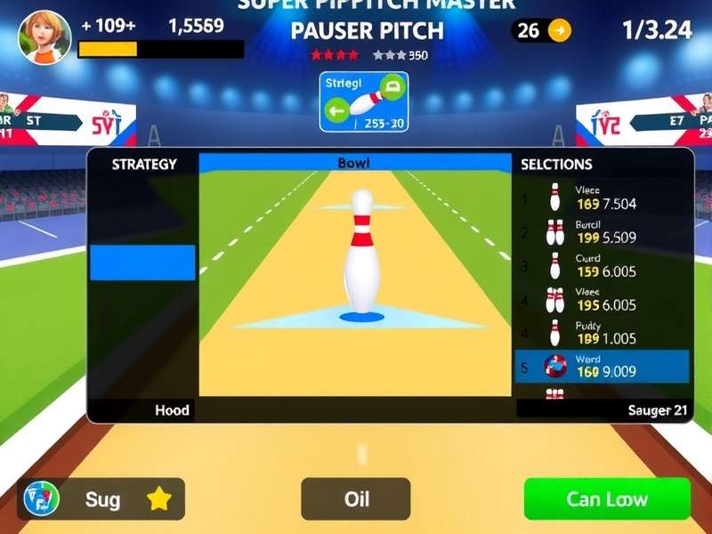 Super Pitch Master Multiplayer Mode Super Pitch Master multiplayer competition interface