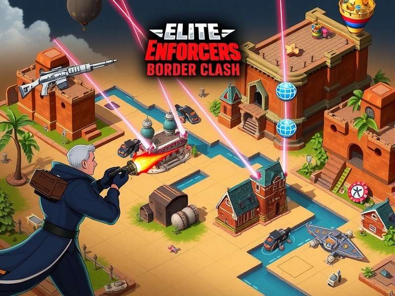 Gameplay Mechanics and User Interface Elite Enforcers Border Clash Gameplay Interface