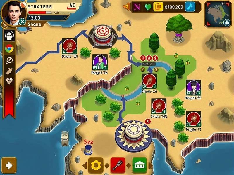 Nagara Noble Notable Gameplay Interface Nagara Noble Notable gameplay screenshot showing strategic interface