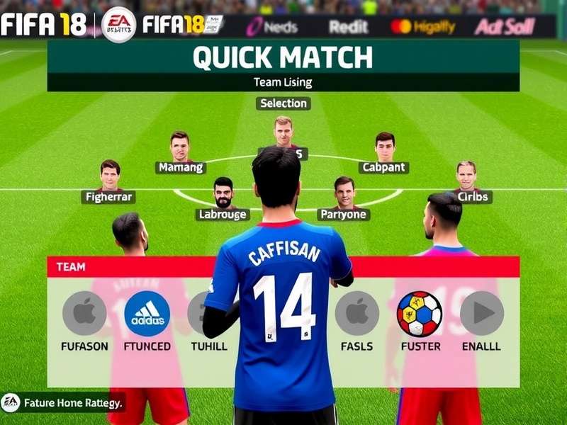 FIFA 18 Quick Match Gameplay FIFA 18 Quick Match gameplay screenshot