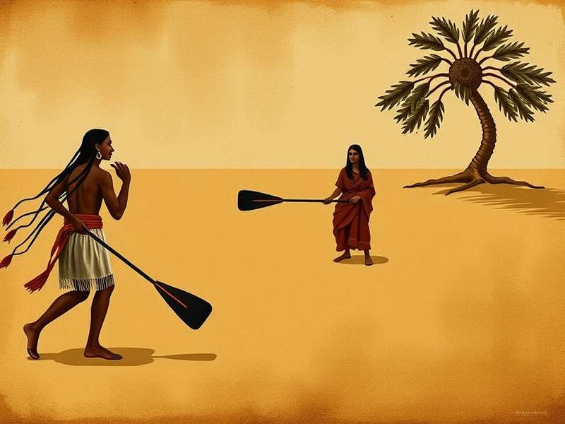 Ancient Paddle Sage representation Historical depiction of Paddle Sage in ancient Indian art