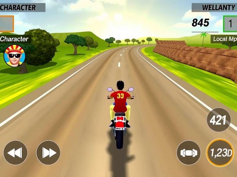 Gujarat Glory Glide Gameplay Gujarat Glory Glide gameplay screenshot showing vibrant racing environment