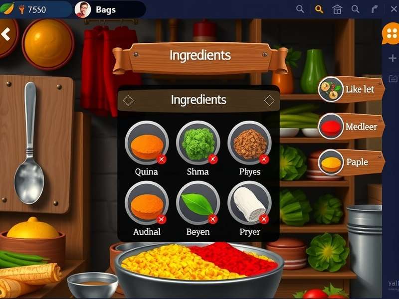 Hot Curry Expedition - Virtual Ingredient Market Hot Curry Expedition virtual market with various ingredients