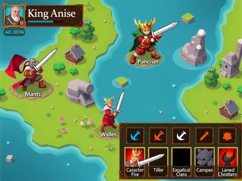 King Anise Quest Character Selection King Anise Quest character selection screen showing different classes