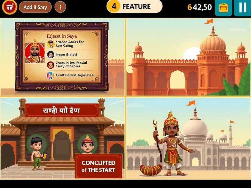 Saraswati S Wisdom Educational Game Interface Saraswati S Wisdom gameplay screenshot showing educational interface