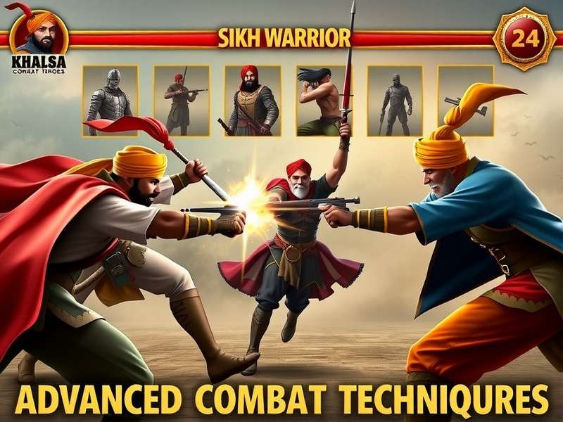 Khalsa Combat Heroes Character Selection Khalsa Combat Heroes character selection screen showing diverse Sikh warriors