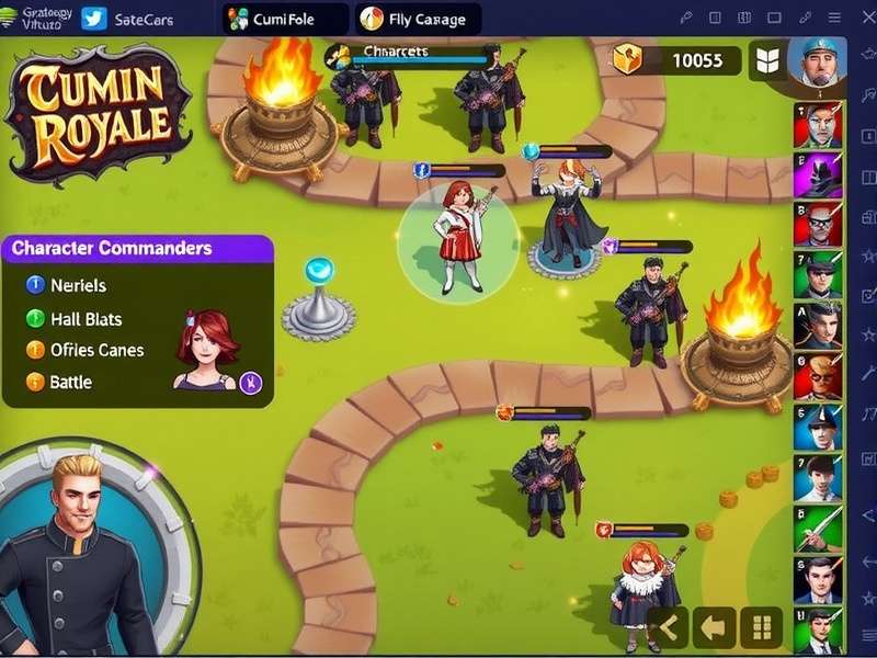 Cumin Royale Virtuoso Commander Selection Interface Cumin Royale Virtuoso character selection screen showing diverse commanders