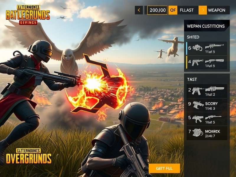 Advanced Weapon Customization in PUBG Titan Overlord PUBG Titan Overlord weapon customization interface