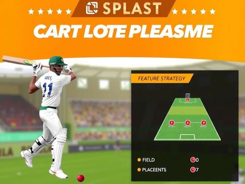Pro Cricket Splash Glory Batting Interface Pro Cricket Splash Glory gameplay screenshot showing batting interface
