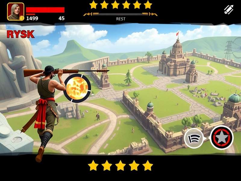 Fiesta Rifle Gladiator Gameplay Action Fiesta Rifle Gladiator gameplay screenshot showing intense combat action