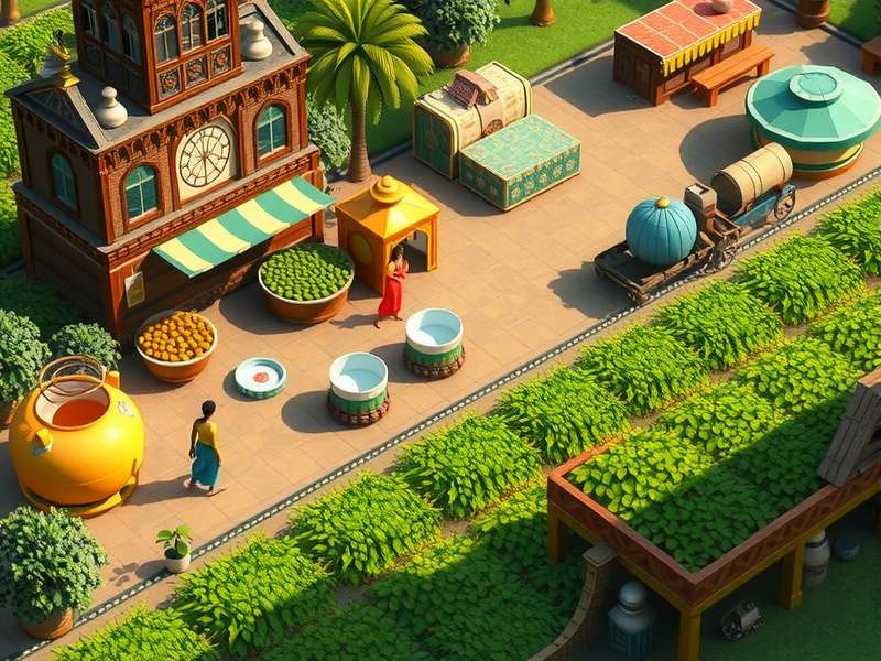 Cultural Representation in Tea Realm Glory Cultural elements in Tea Realm Glory celebrating Indian tea heritage