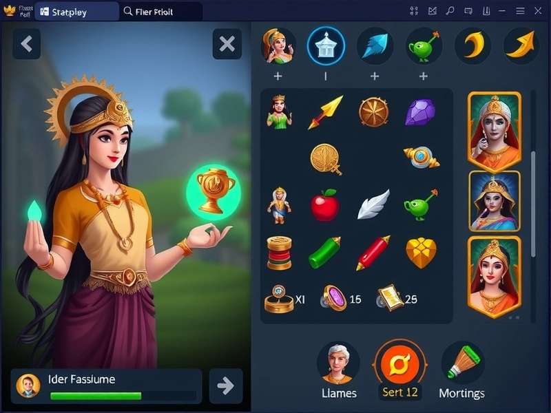 Lakshmi S Loot Gameplay Interface Lakshmi S Loot gameplay interface showing strategic elements