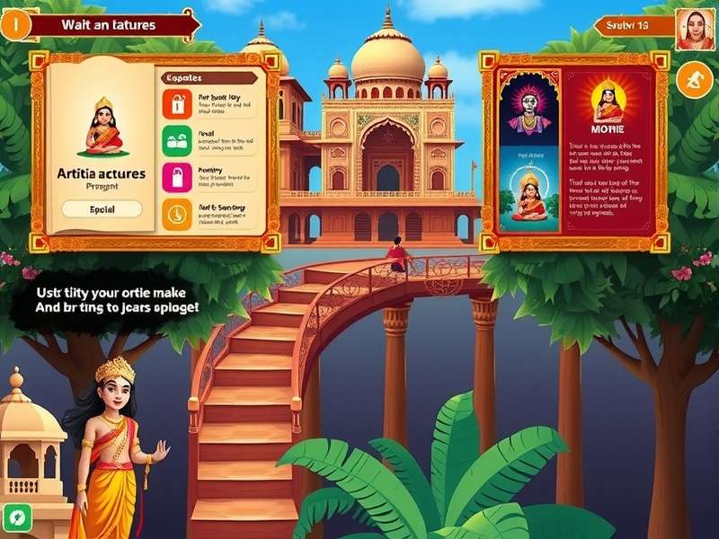 Indian Cultural Elements in Saraswati S Wisdom Cultural elements in Saraswati S Wisdom showcasing Indian architecture and art