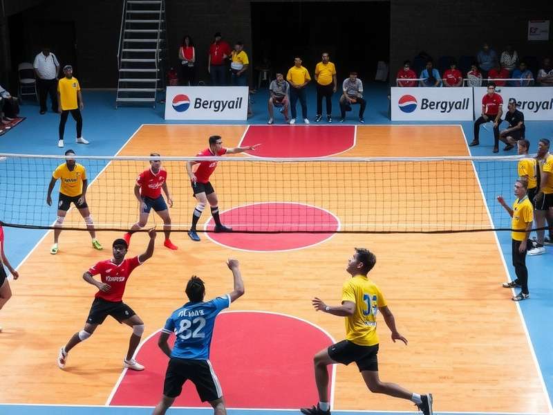 Official court layout for Hyderabad Volley Rampage Hyderabad Volley Rampage court diagram