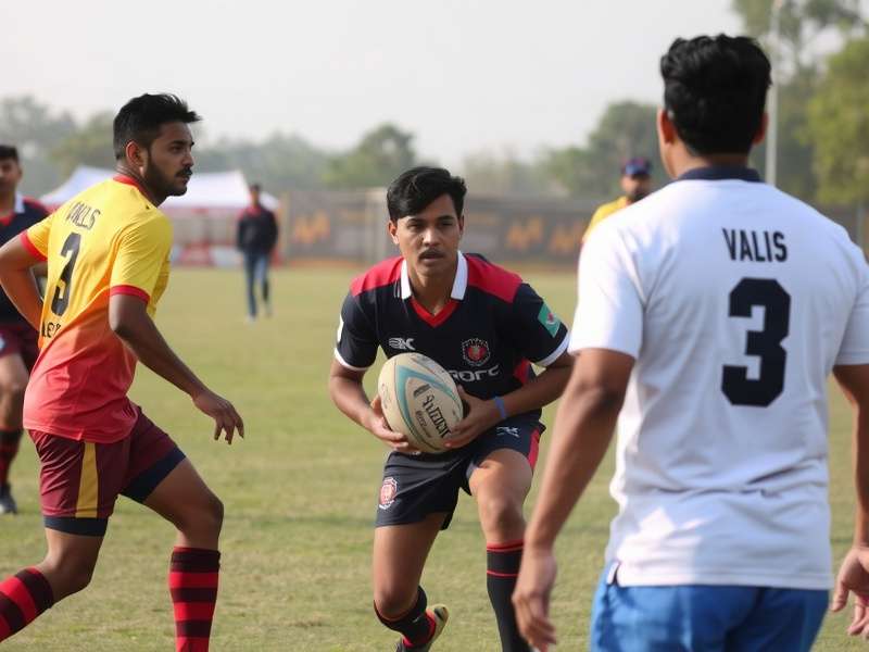 Exciting match from Hindustan Rugby Champs Hindustan Rugby Champs tournament action