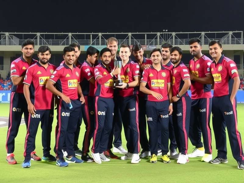 Dynamos Delhi Titans with their awards Dynamos Delhi Titans trophy celebration