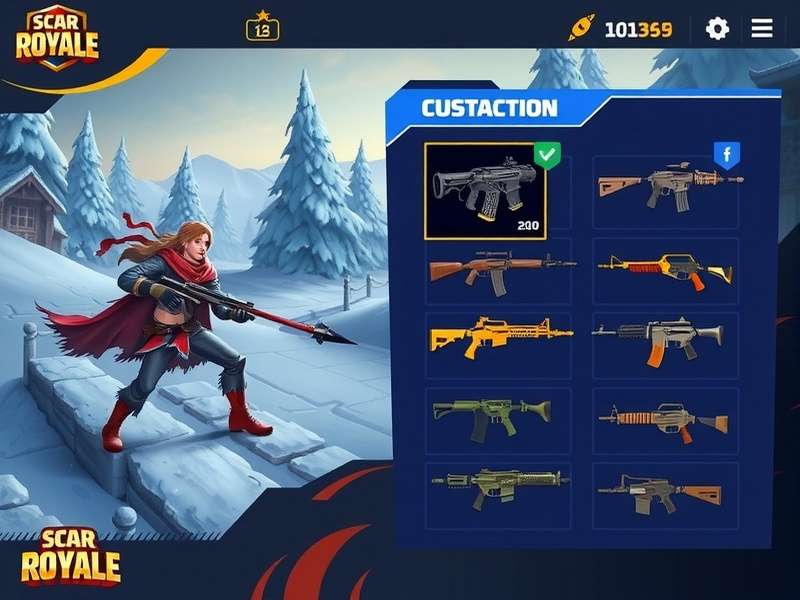 Scar Fall Royale gameplay screenshot showing battle action