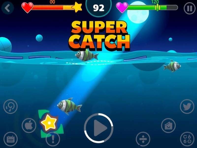 Super Catch Gameplay in Action Super Catch Gameplay in Action
