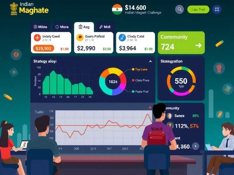 Portfolio Strategy in Indian Money Magnate Challenge Strategy dashboard showing portfolio diversification in Indian Money Magnate Challenge