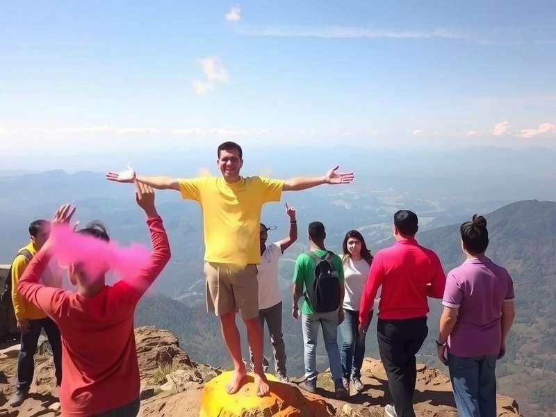 Eco-friendly colors used in Holi Hike