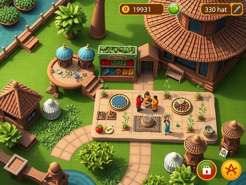 Economic Strategy in Tea Realm Glory Tea Realm Glory market interface showing economic gameplay