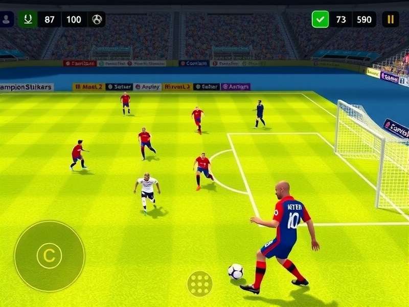 Champion Strikers Champion Gameplay Champion Strikers Champion gameplay screenshot showing realistic football action