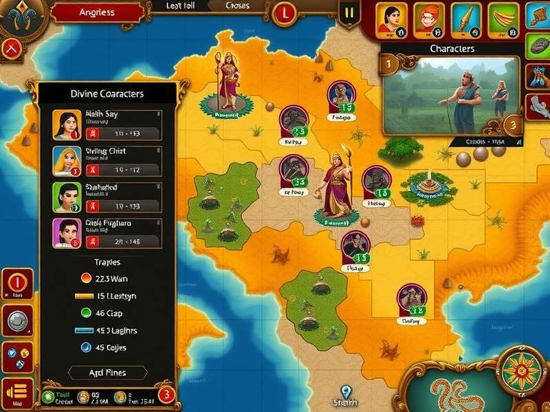 Divine Conquest Character Artwork Divine Conquest character artwork featuring Indian gods and heroes