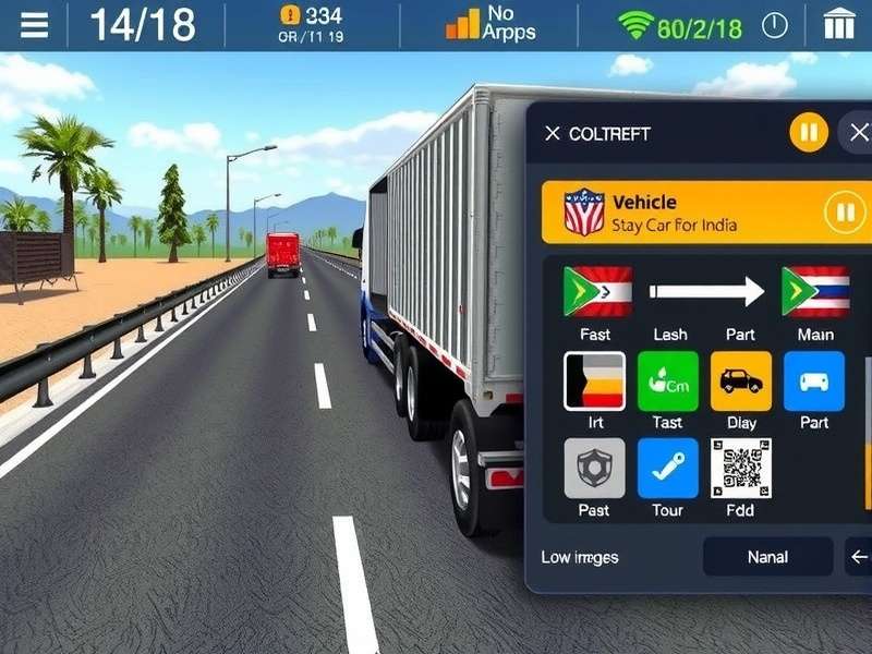 Fast Cargo Challenge Gameplay Fast Cargo Challenge gameplay screenshot showing truck on Indian highway