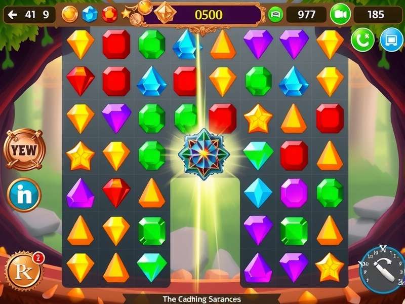 Bengal Gem Deluxe Colorful Gameplay Bengal Gem Deluxe gameplay screenshot showing colorful gem matching