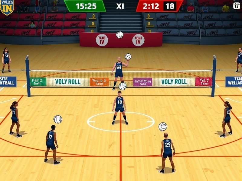 Team Customization in Volley Rulers IN Volley Rulers IN team customization interface