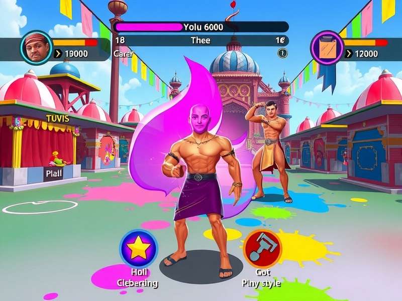Holi Zoom Pro Character Customization Holi Zoom Pro character selection and customization screen