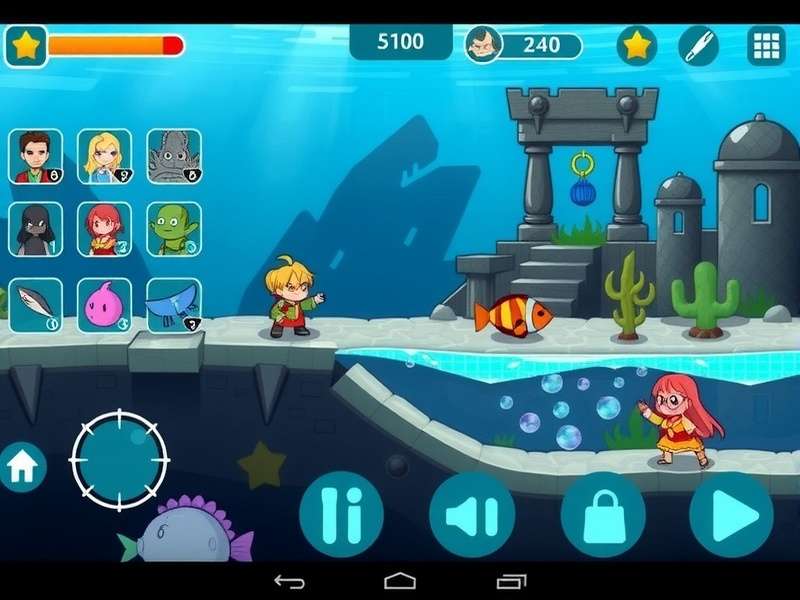 Aqua Fantasy Land boss battle scene