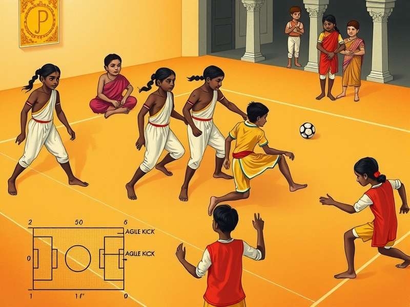 Diagram showing Agile Kick field dimensions and player positions