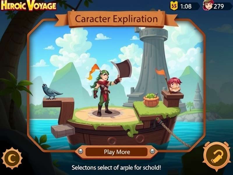 Cumin Heroic Voyage - Character Classes Cumin Heroic Voyage character selection screen