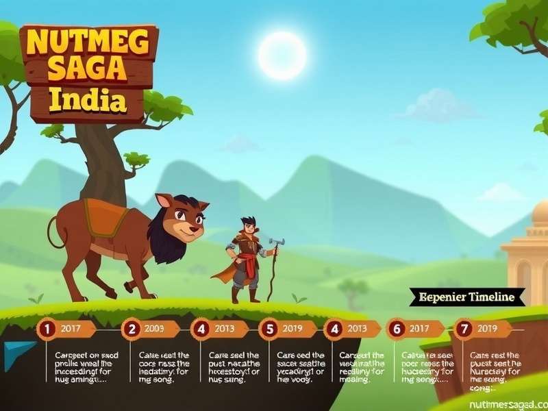 Nutmeg Saga India gameplay screenshot showing character and environment