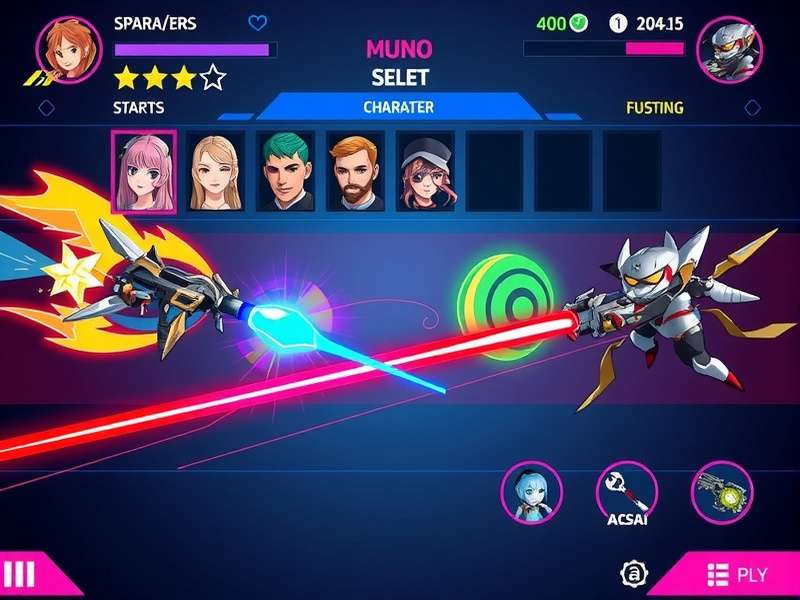 Dynamic Blasters Character Customization Options Dynamic Blasters character customization screen