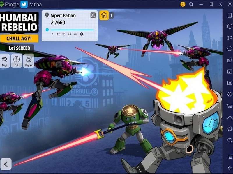 Mumbai Robo Rebellion Battle Scene Mumbai Robo Rebellion Battle Scene