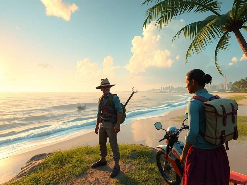 Konkan Trail Adventure - Cultural Interactions Konkan Trail Adventure character interacting with local villagers