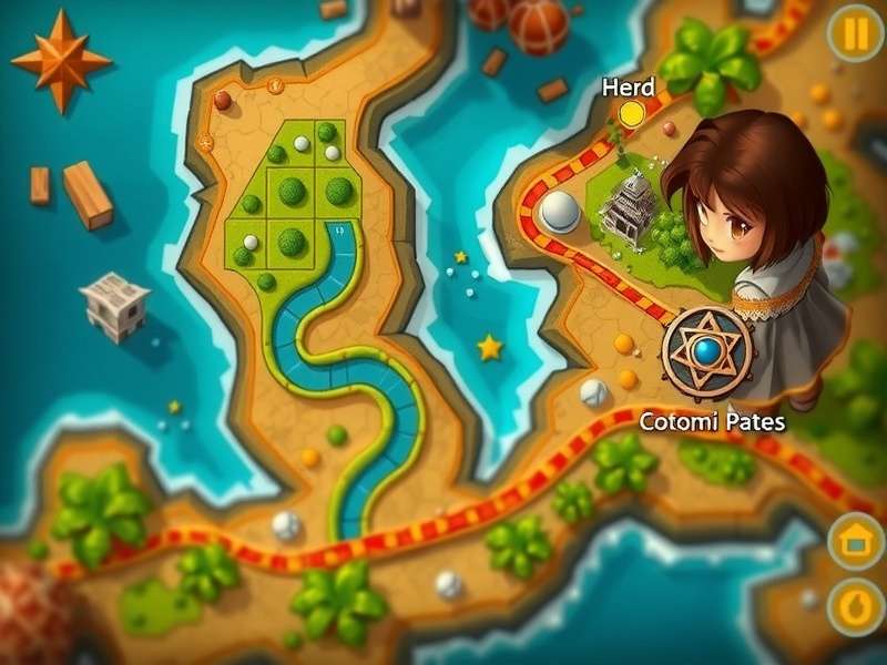 Choco Treasure Trail strategy map showing optimal paths