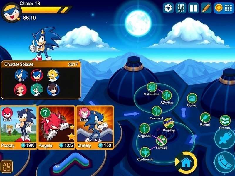 Sonic Surge Strike Character Roster Sonic Surge Strike character selection screen